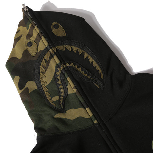 BAPE Camo Shark Zipper Hoodies