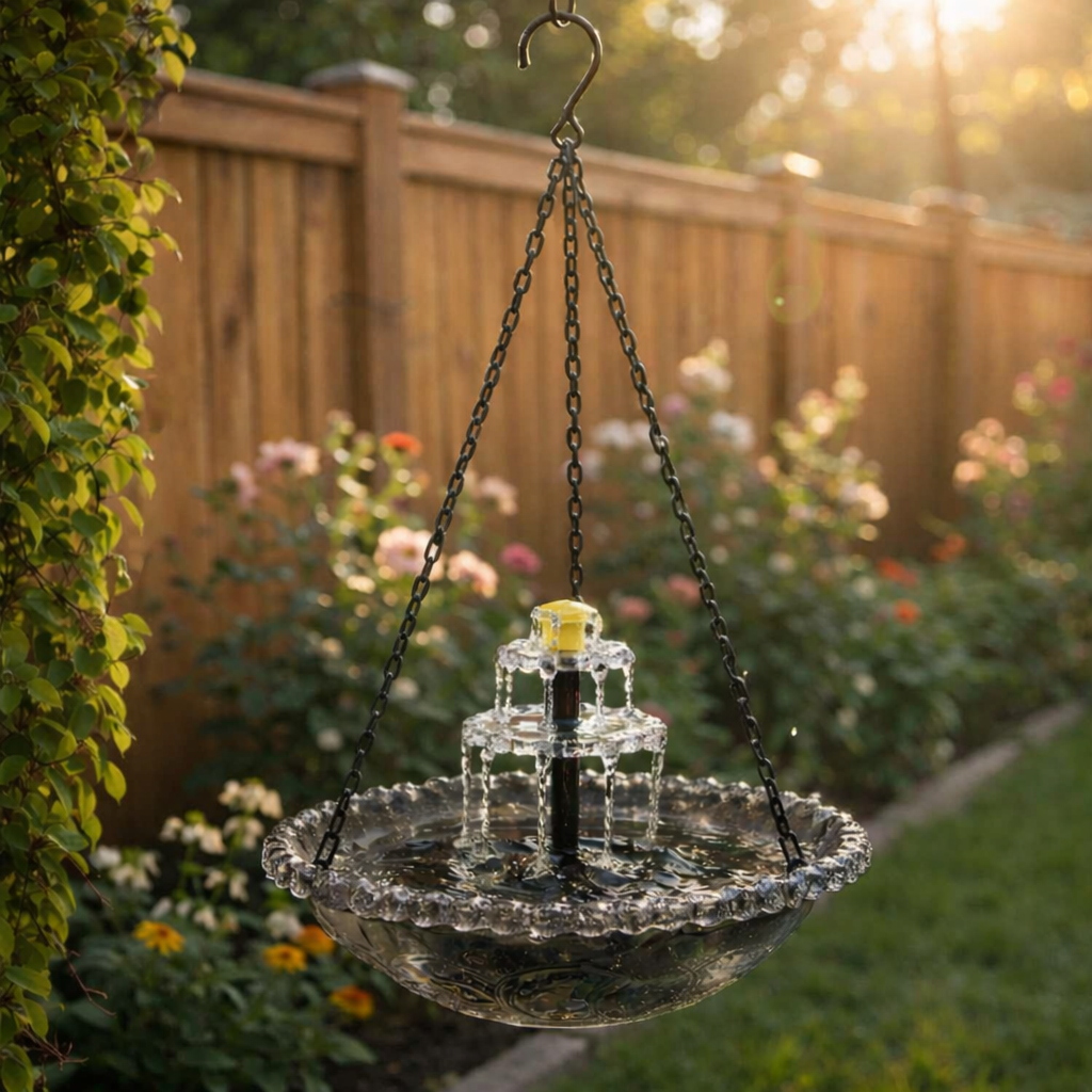 🔥🔥Spring Sale 70% Off--Solar Cascade Hanging Bird Bath Fountain