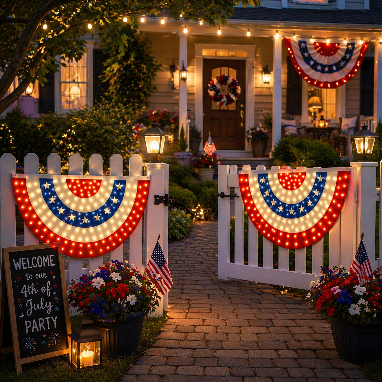 🏆Flash Sale-49% OFF⚡ 50K+ SOLD! 3 x 6 Ft LED Patriotic Bunting Banner for America’s 250th