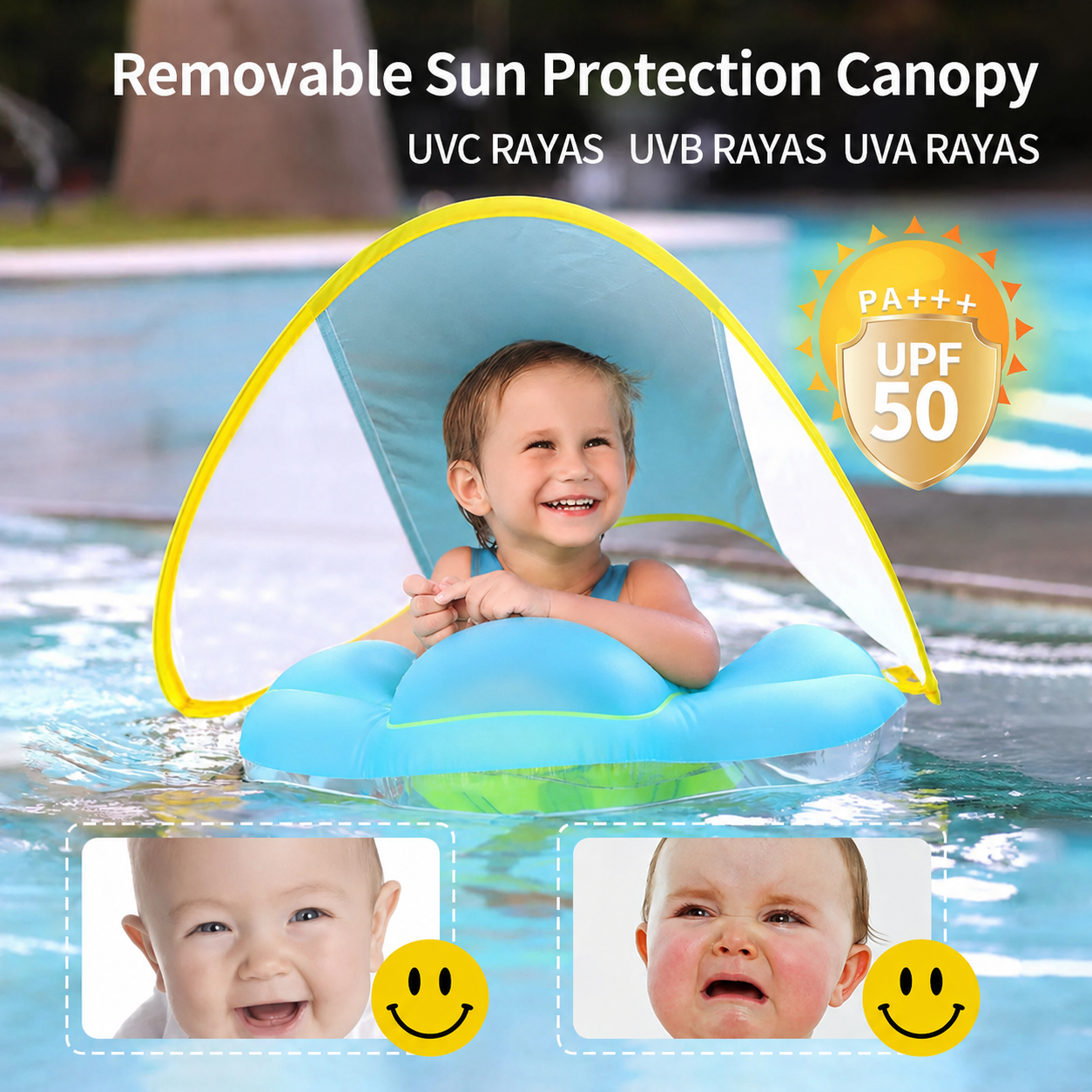 🏖️✨ Baby Swim Float with Safety Seat – Perfect for Water Play🔥