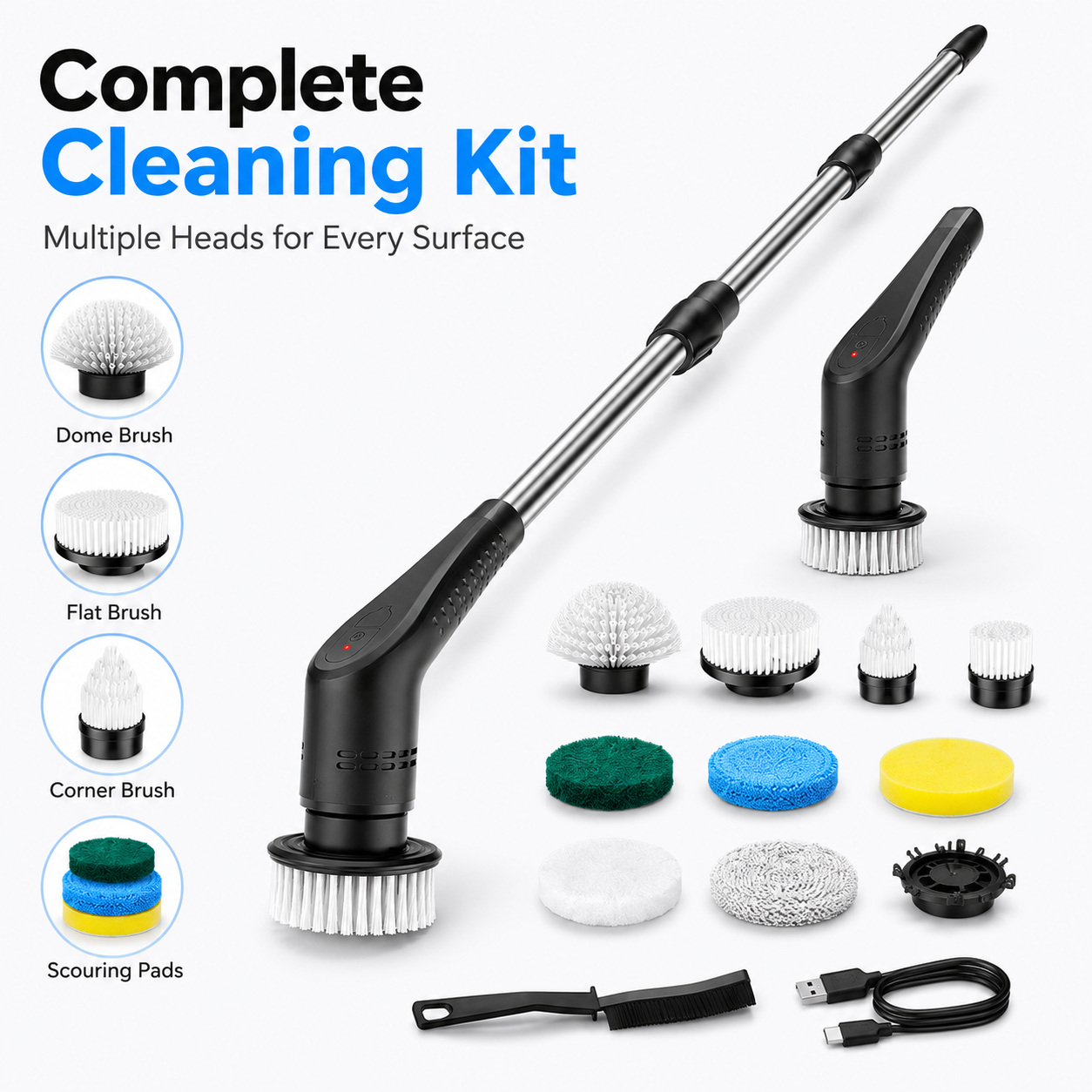 ⚡LAST DAY 50% OFF⚡ Multi-Function Electric Cleaning Brush