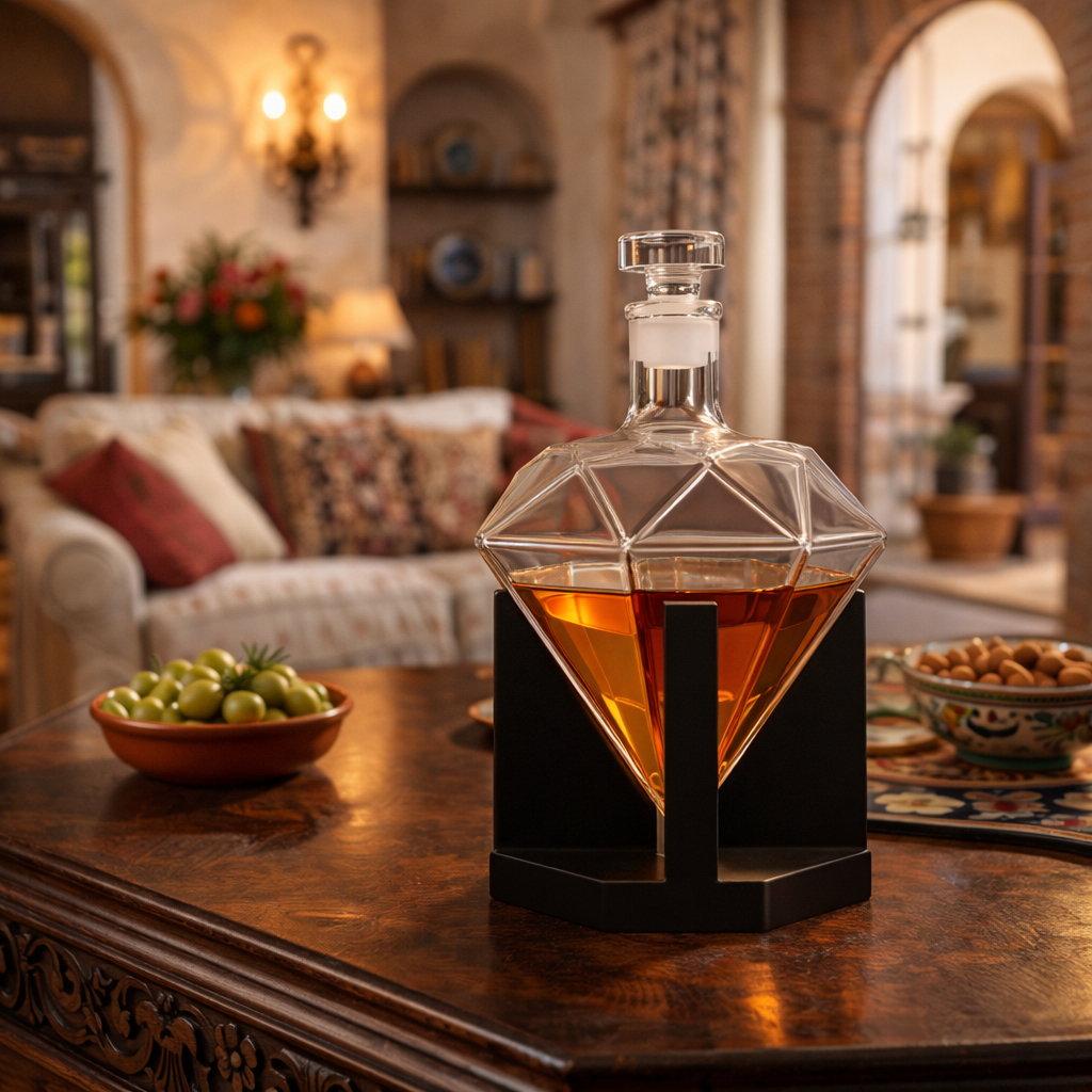Whiskey Bottle - Diamond Edition and Stand
