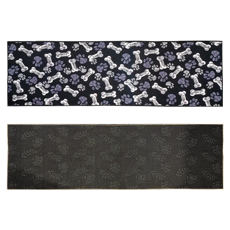 Washable Pet Paw Runner Rug - Non-Slip & Pet-Friendly