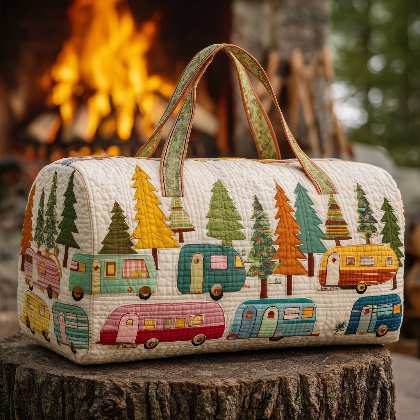 Cozy Camper Quilted Duffle Bag GFTOMA3472