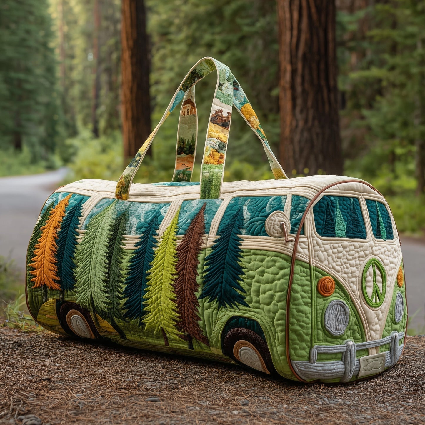 Camping Van Quilted Duffle Bag GFTOTP10817