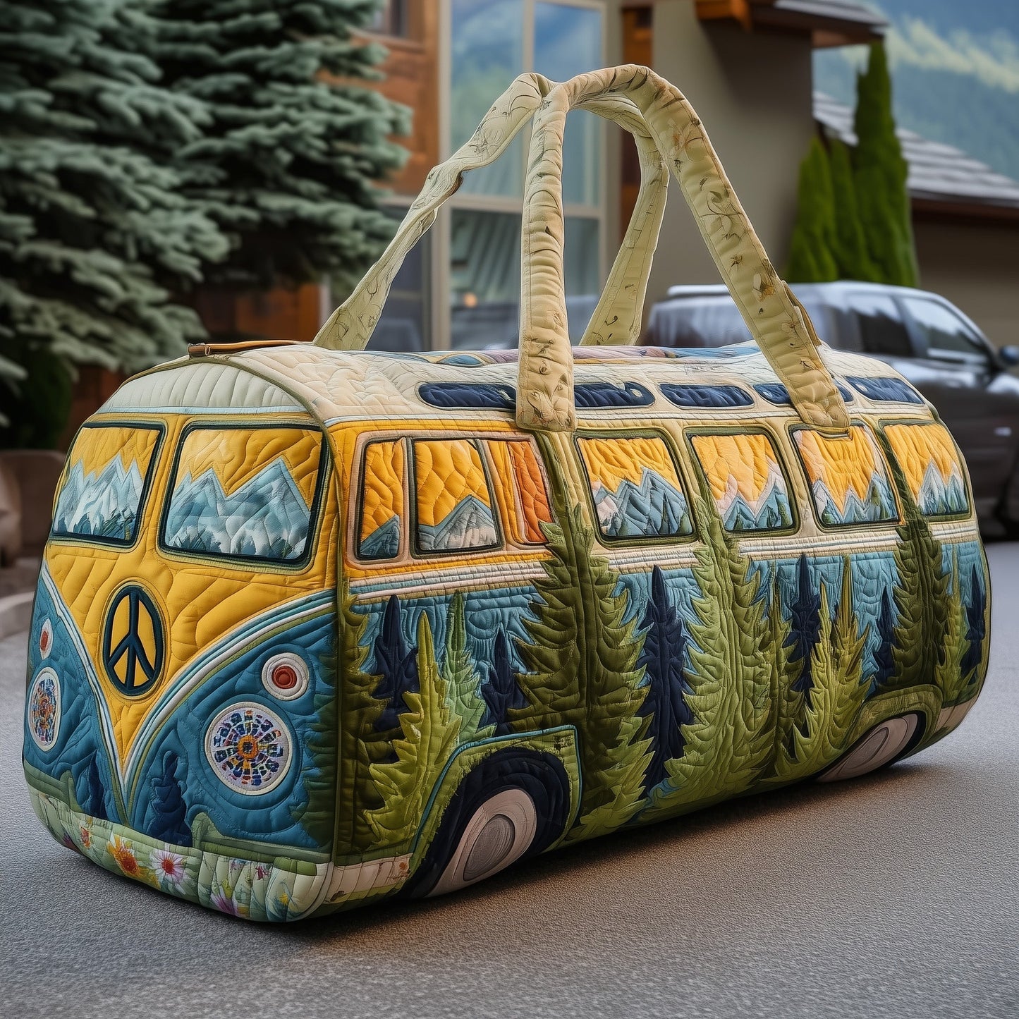 Hippie Van Quilted Duffle Bag GFTOYC40