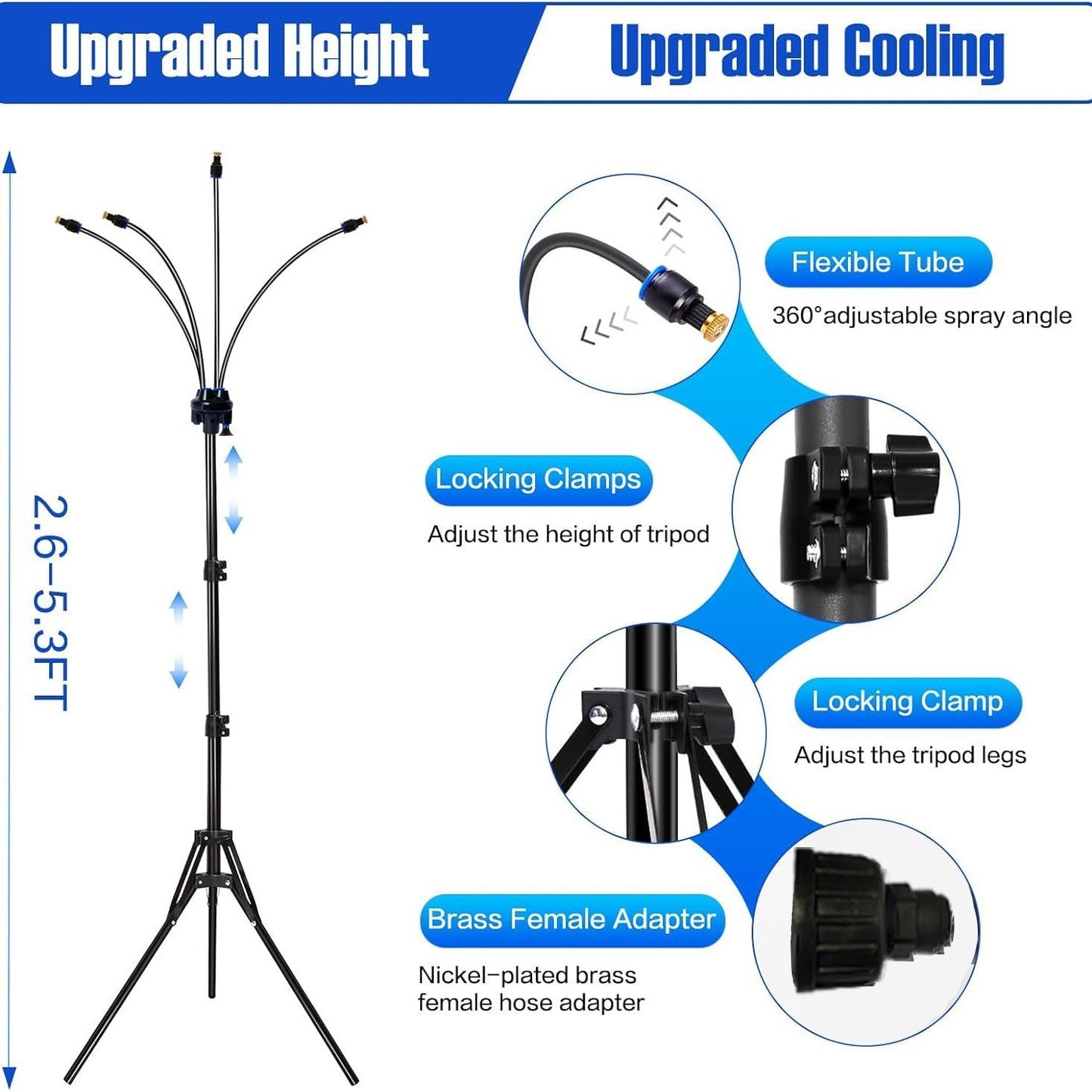 🌬️DryCooling™ Resort-Grade Patio Mister | 20°F Instant Temperature Drop🔥|🔧Tool-Free Setup