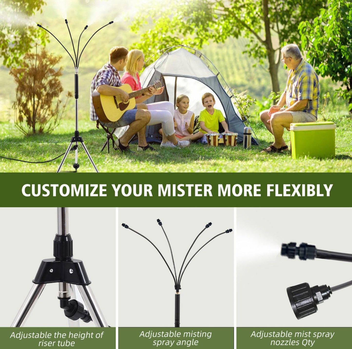 🌬️DryCooling™ Resort-Grade Patio Mister | 20°F Instant Temperature Drop🔥|🔧Tool-Free Setup