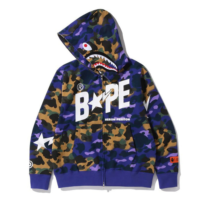 BAPE Star Camo Shark Hoodies