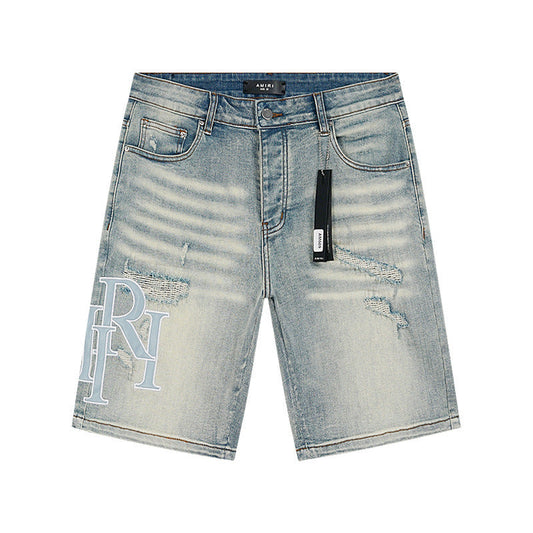 Amiri Fashion Denim Shorts #MR-AM609