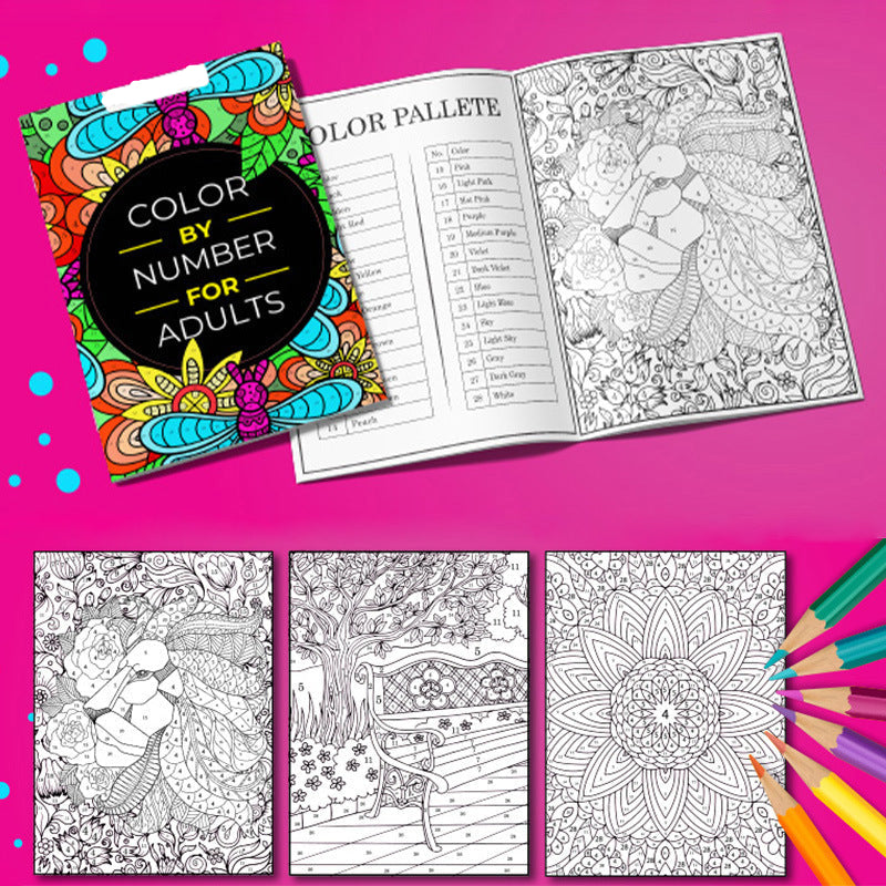 🎁49% OFF This Week Promotions🎉🎉-Color By Number For Adults