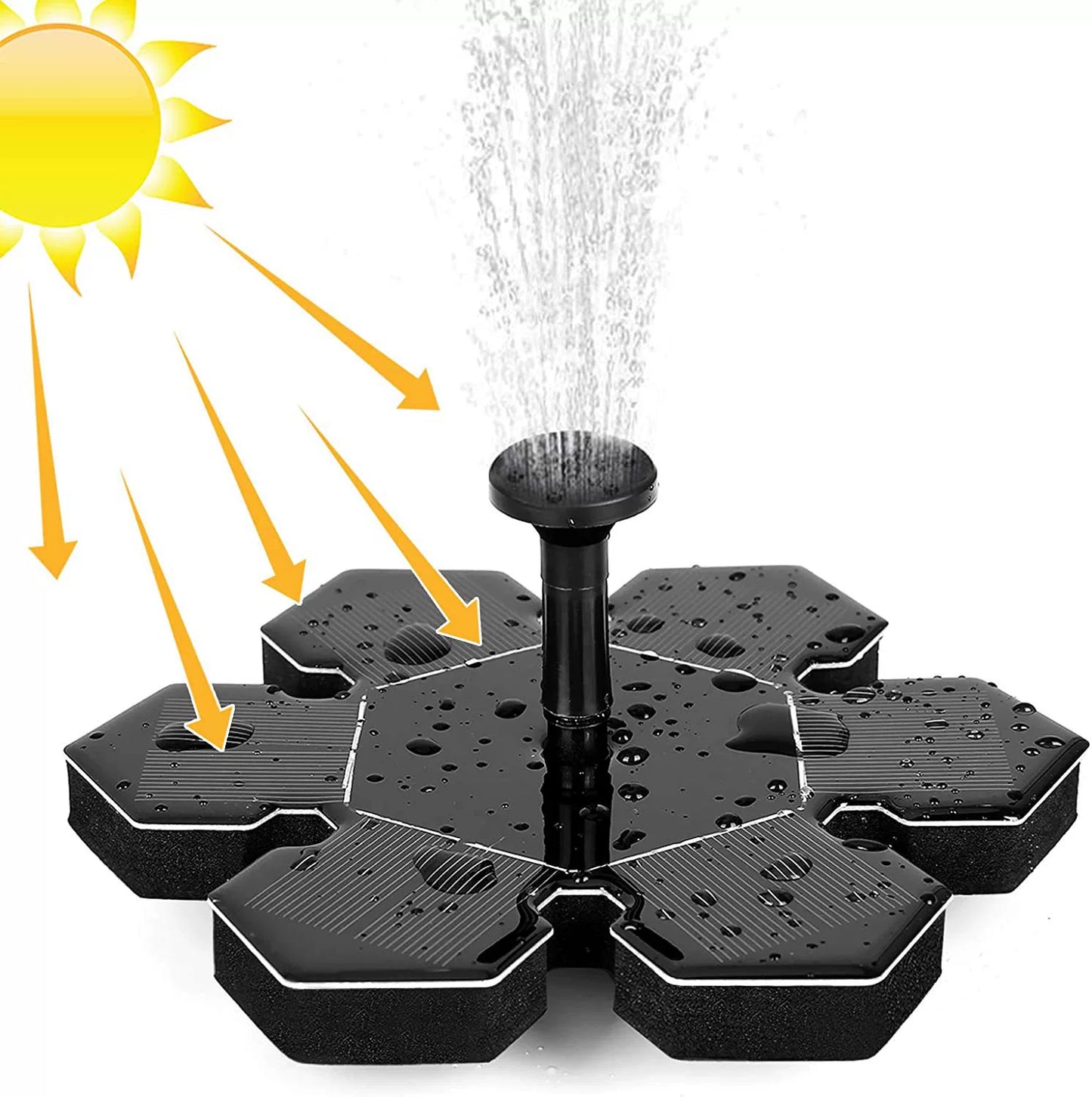 Hot Sale🔥⛲ Solar Fountain, Solar Powered Bird Bath Fountain Pump