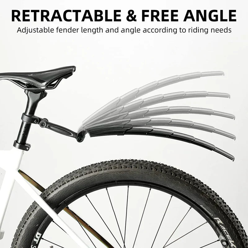 Bicycle Fender Set – Adjustable & Retractable Mudguard for Mountain, City & Kids Bikes