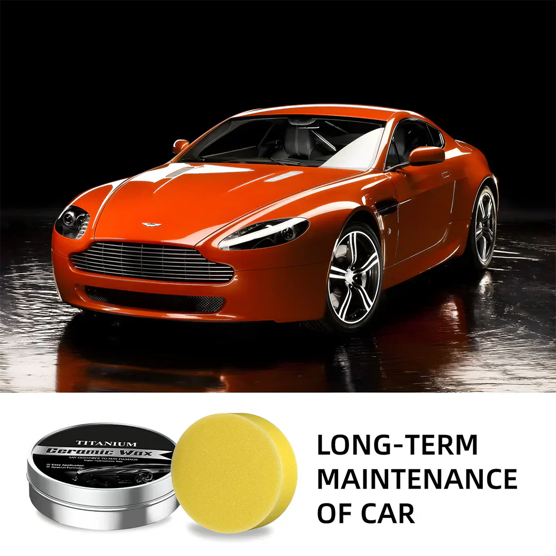 Titanium Ceramic Wax Cream — Mirror Gloss & Long-Lasting Protection in 15 Minutes