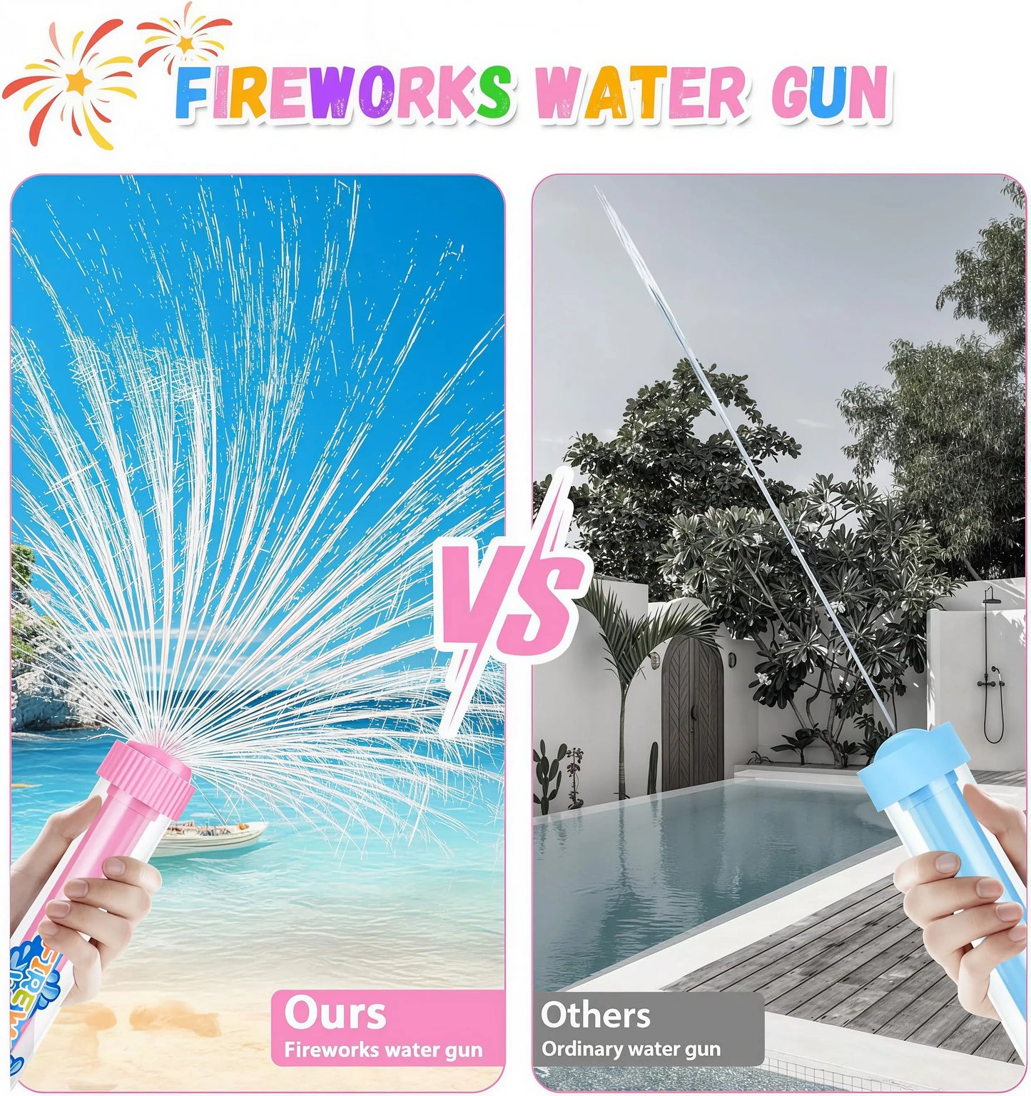 🎆 Fireworks Spray Water Toy – The Ultimate Summer Soaker!