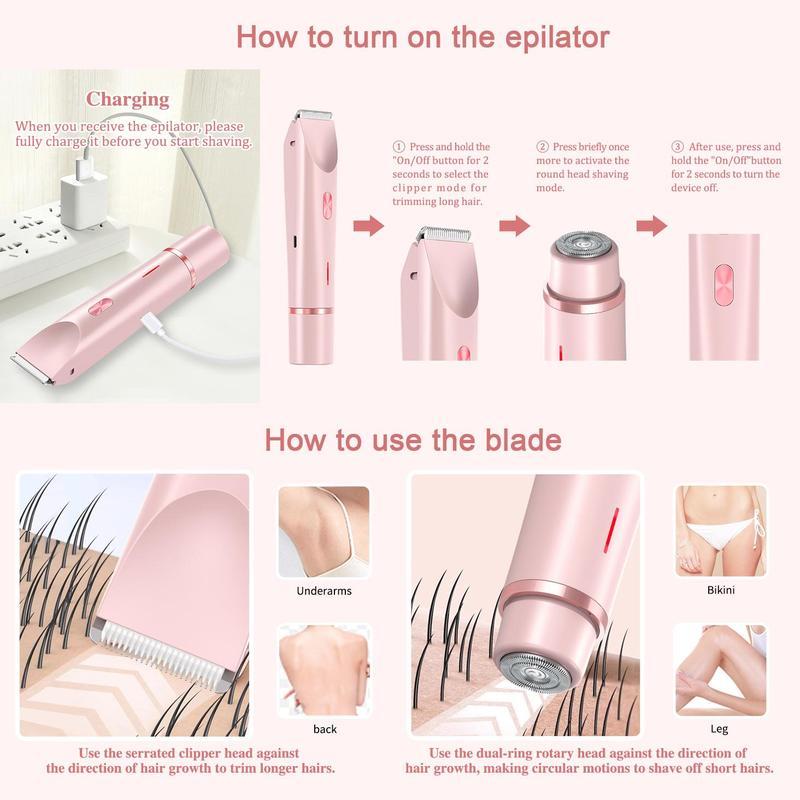 🎁Mother's Day-49%OFF🪒2-in-1 Electric Shaver for Women