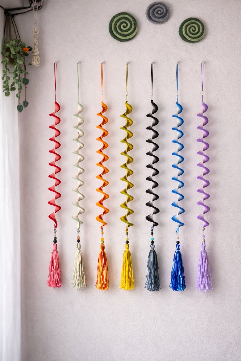 🧶 Hand-crocheted wind chime – lovingly crafted for your home 🏡🎐