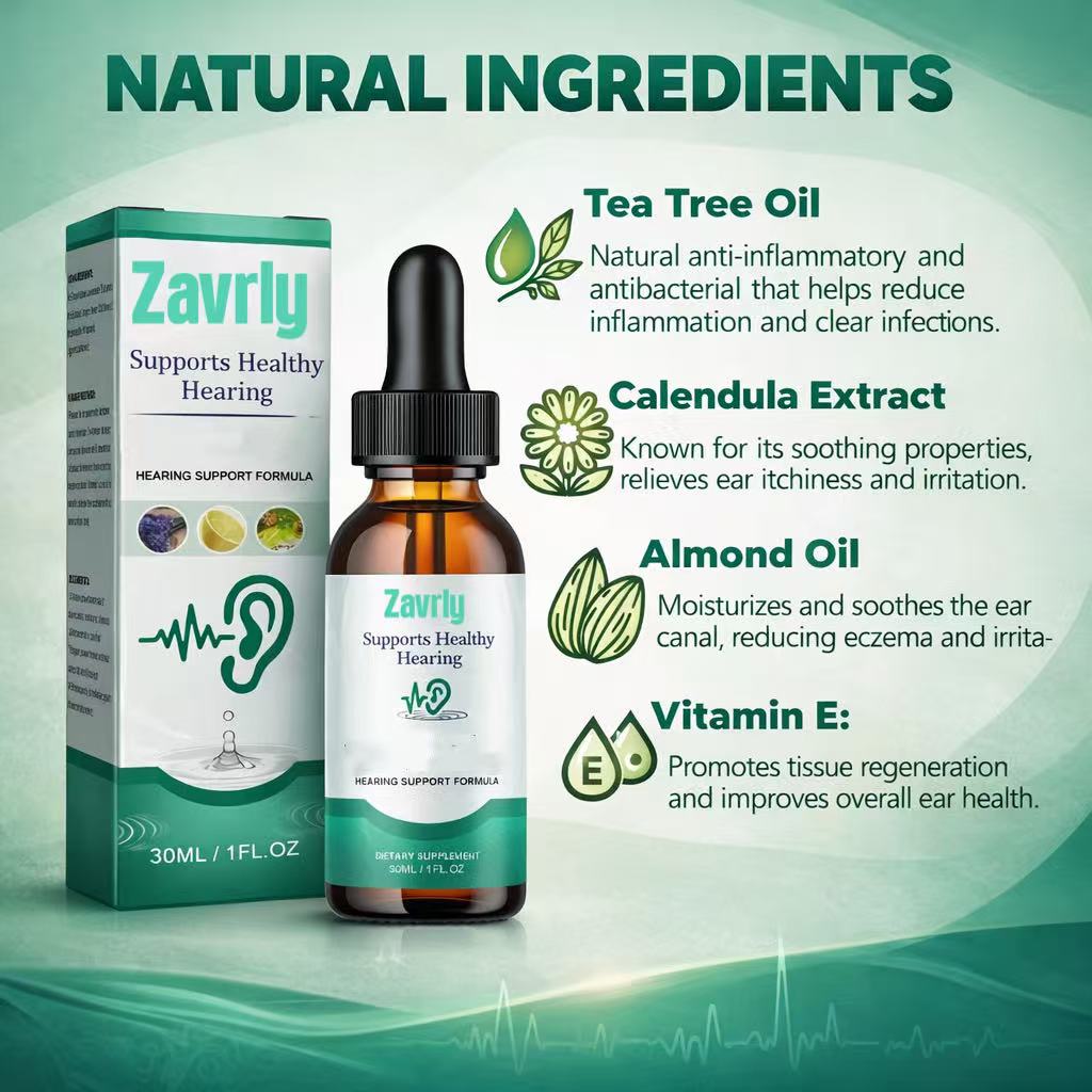 Zavrly Tinnitus Ear Drops for Clear Ears and Ultimate Comfort – Unlock Instant Relief from Tinnitus and Ear Discomfort🎶