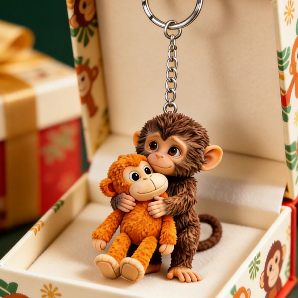 🔥Last Day 49% OFF - 💕Viral Panchi Monkey Keychain🐵