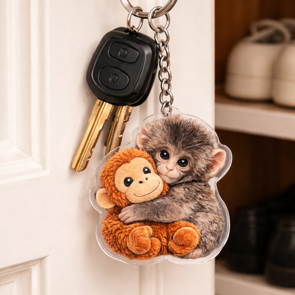 🔥Last Day 49% OFF - 💕Viral Panchi Monkey Keychain🐵