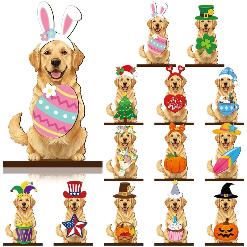 🐾 Let Your Pet "Live" on Your Desk! Customizable Wooden Ornament 🎩