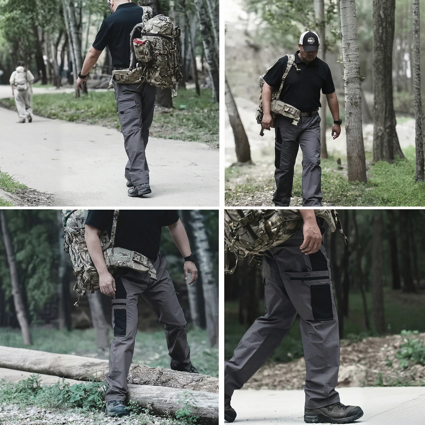 🔥LAST DAY 50% - Men's Outdoor Tactical Work Pants: Solid Color, Waterproof & Durable