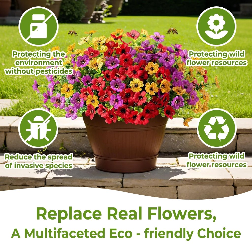 ??Last Day Sale 49% OFF? UV Resistant Colorful Artificial Flower (120 Flowers)