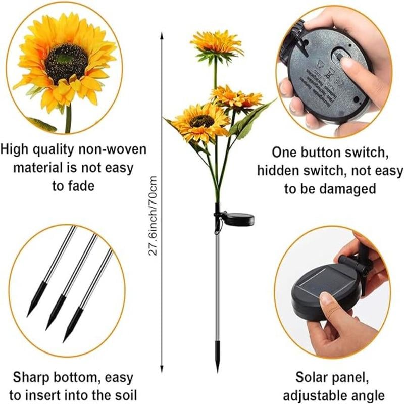 💝Mother's Day Sale 49% OFF💝- Solar LED Sunflower Garden Lights