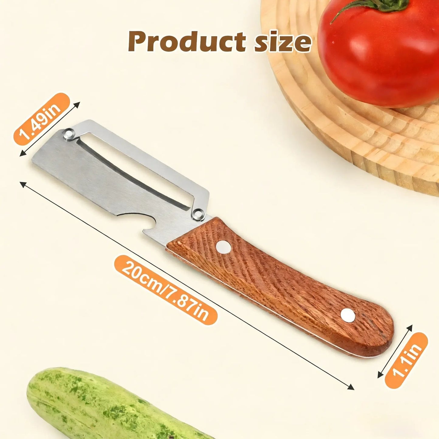 🔥 BUY 1 GET 1 FREE | 2-in-1 Multi-Functional Peeler & Bottle Opener