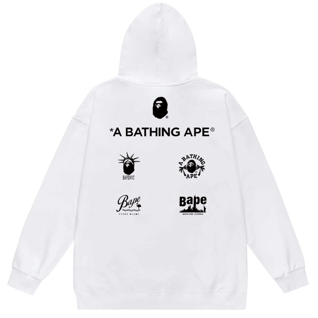 BAPE Classic Head Graphic Hoodies