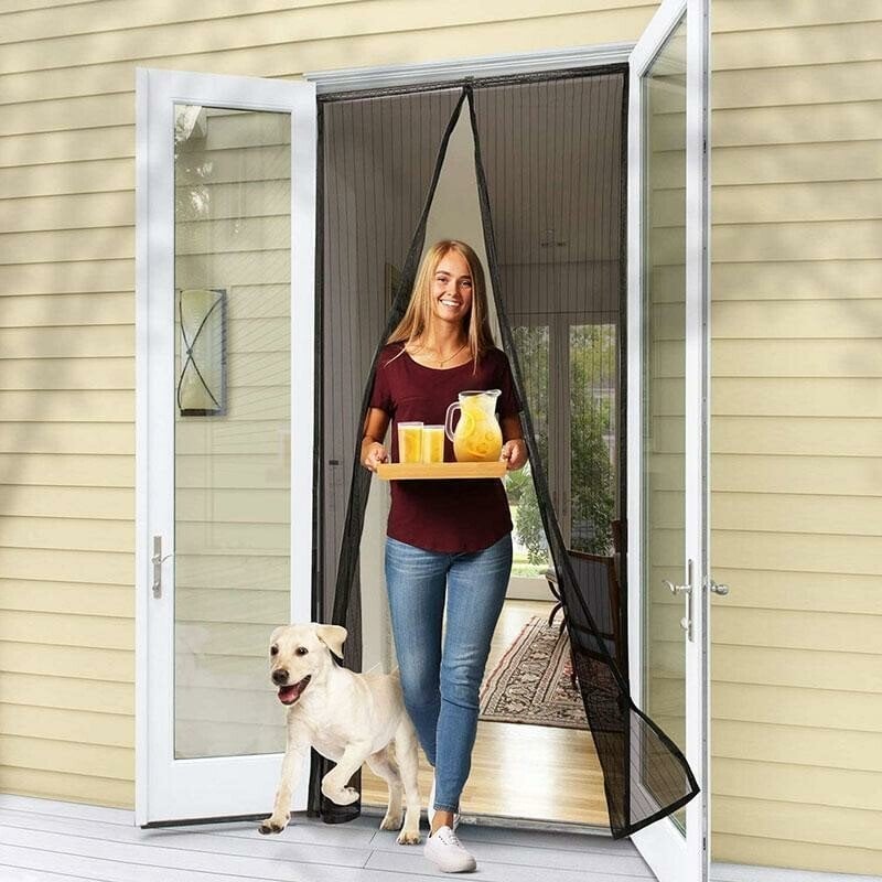 🔥2026 HOT SALE🏠🔥Breathable Mesh Curtain with Hands-Free Magnetic Closure