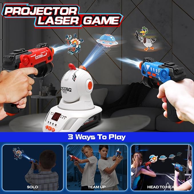 🔥 Infrared Laser Battle Set (Includes Projector) — 2-Player Infrared Mini Laser Battle: An Exciting Game Suitable for Both Indoor and Outdoor Play