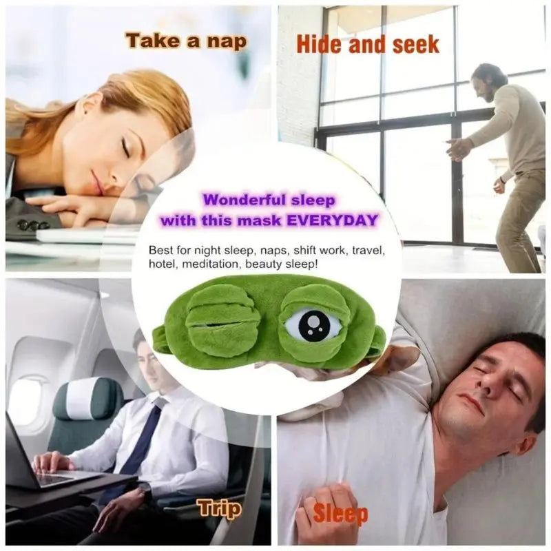 🐸✨3D Frog Eye Mask