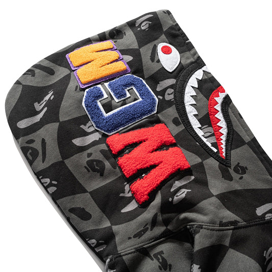BAPE Gray Shark Zipper Hoodies