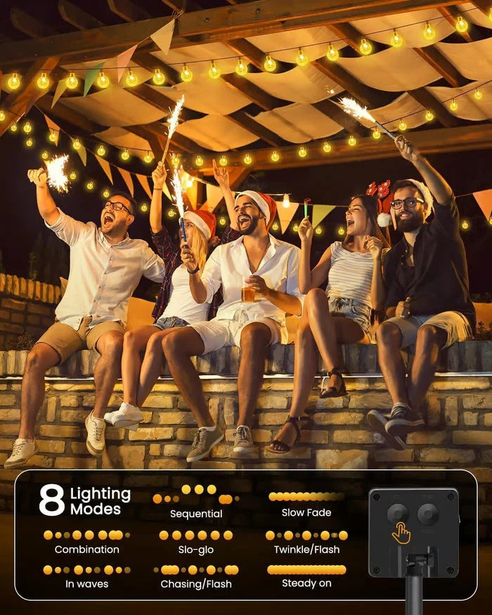 🔥Last Day Special Sale 70% OFF - Smart Auto-Sensing LED Outdoor String Lights