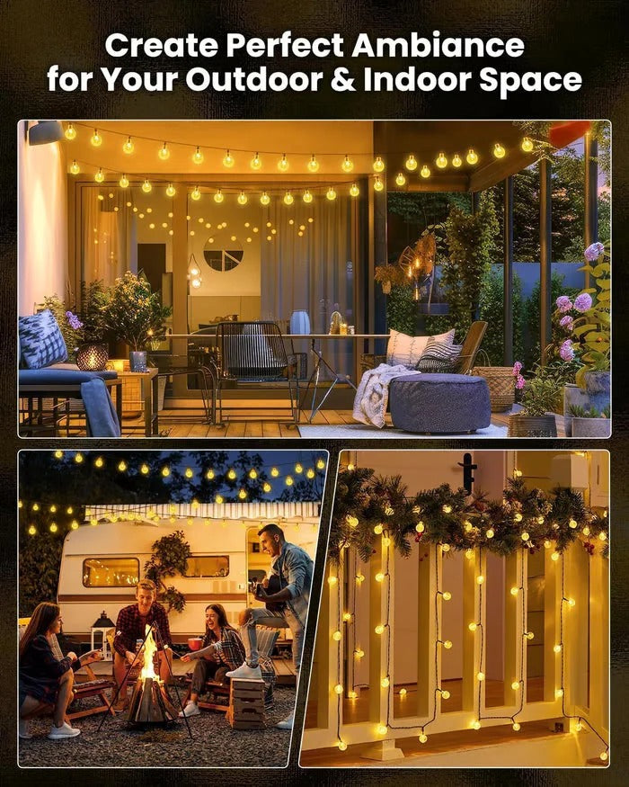 🔥Last Day Special Sale 70% OFF - Smart Auto-Sensing LED Outdoor String Lights