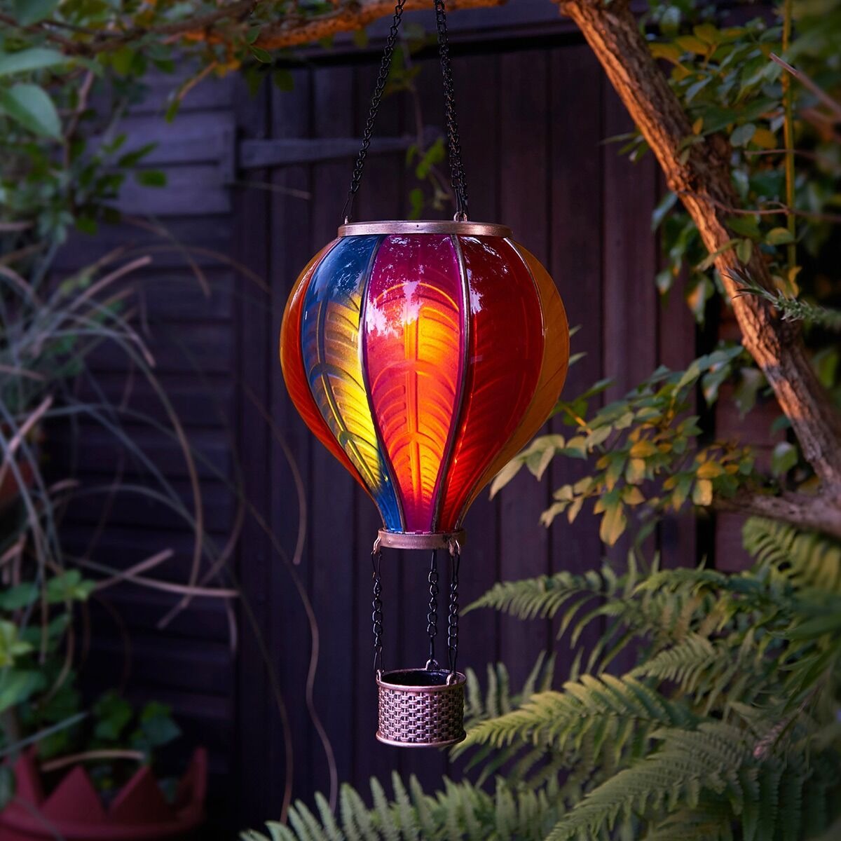 🎁 Last Day Promotion 49% OFF 🔥Solar Cool Flame XL Hanging Rainbow Balloon Lantern