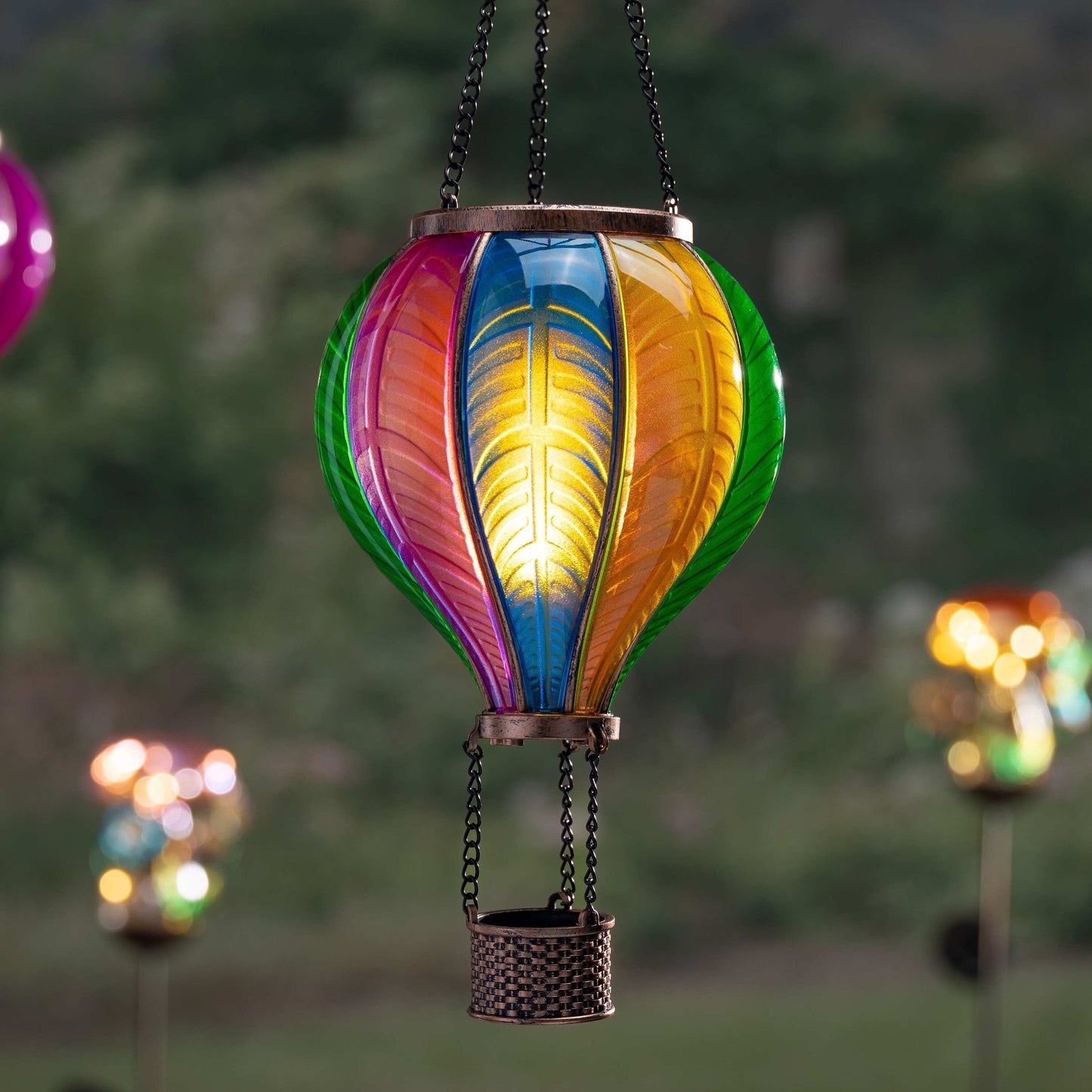 🎁 Last Day Promotion 49% OFF 🔥Solar Cool Flame XL Hanging Rainbow Balloon Lantern