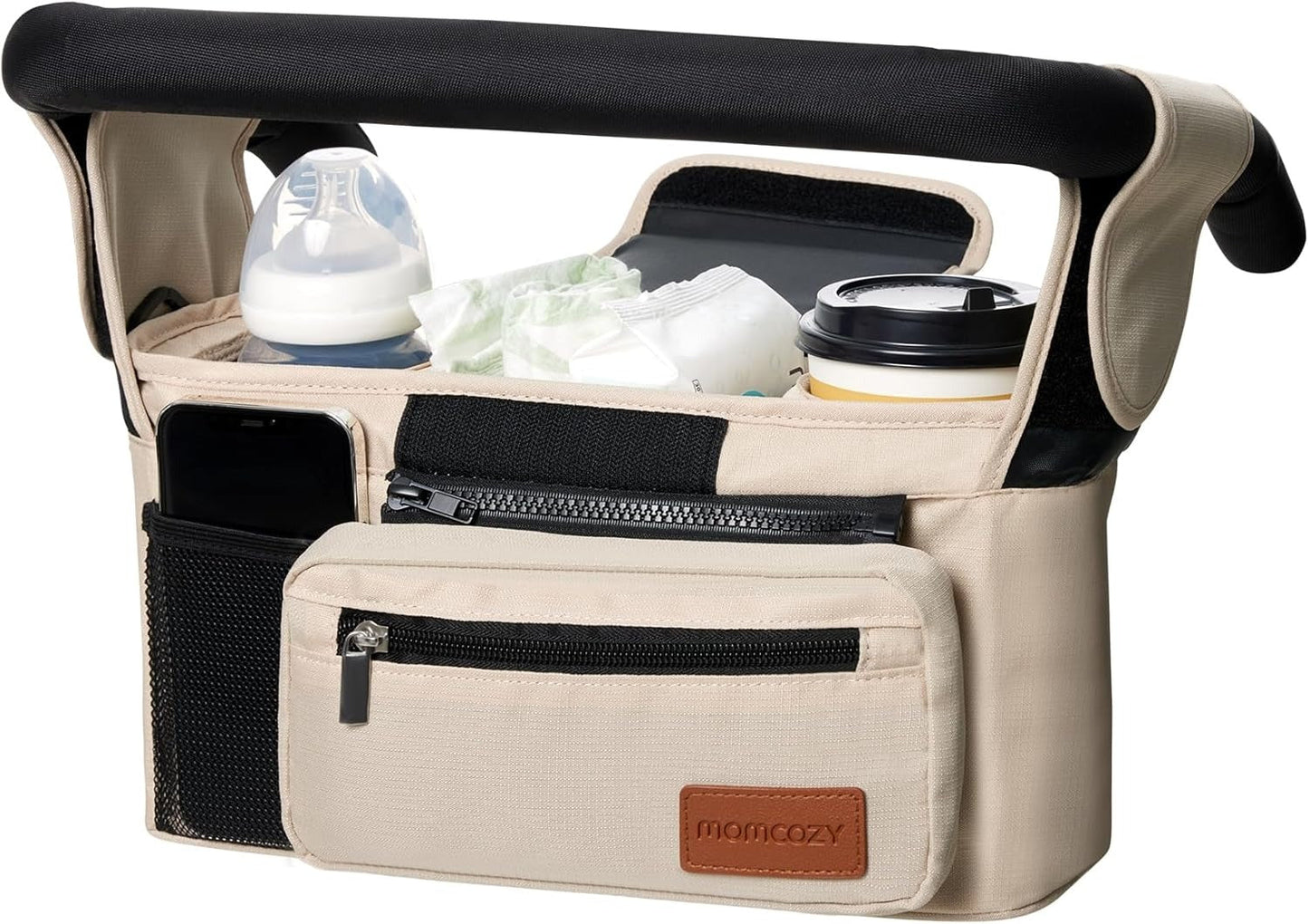 🏆Last Day 50% OFF💥Universal Stroller Organizer - Insulated Dual Cup Holders
