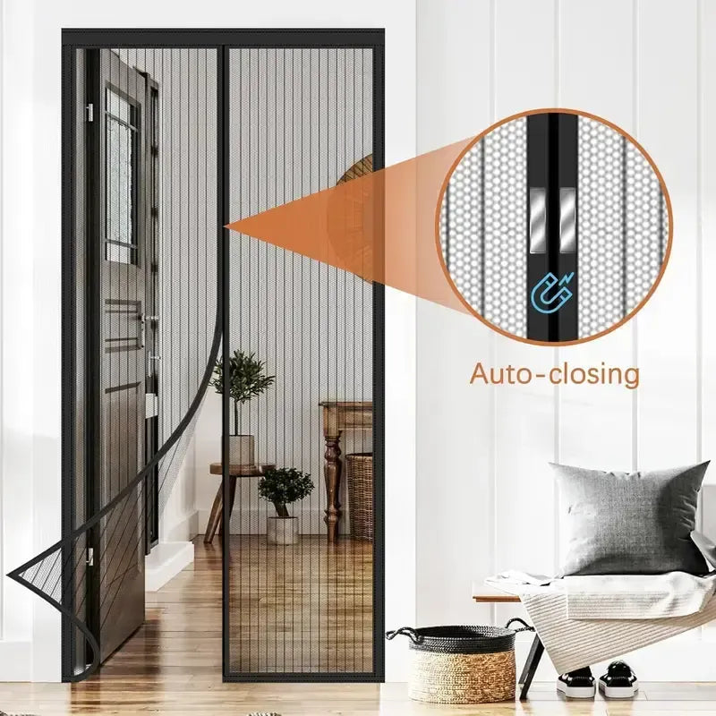 🔥2026 HOT SALE🏠🔥Breathable Mesh Curtain with Hands-Free Magnetic Closure