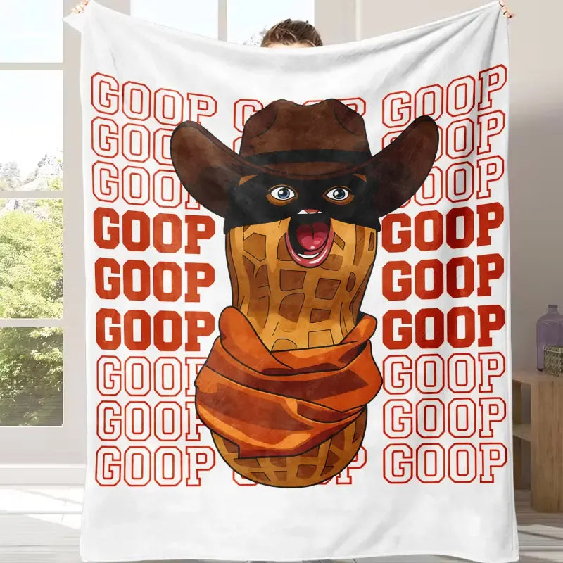 🤣goopgoopgoopgoop🤣-The Burnt Peanut Goop Meme Blanket