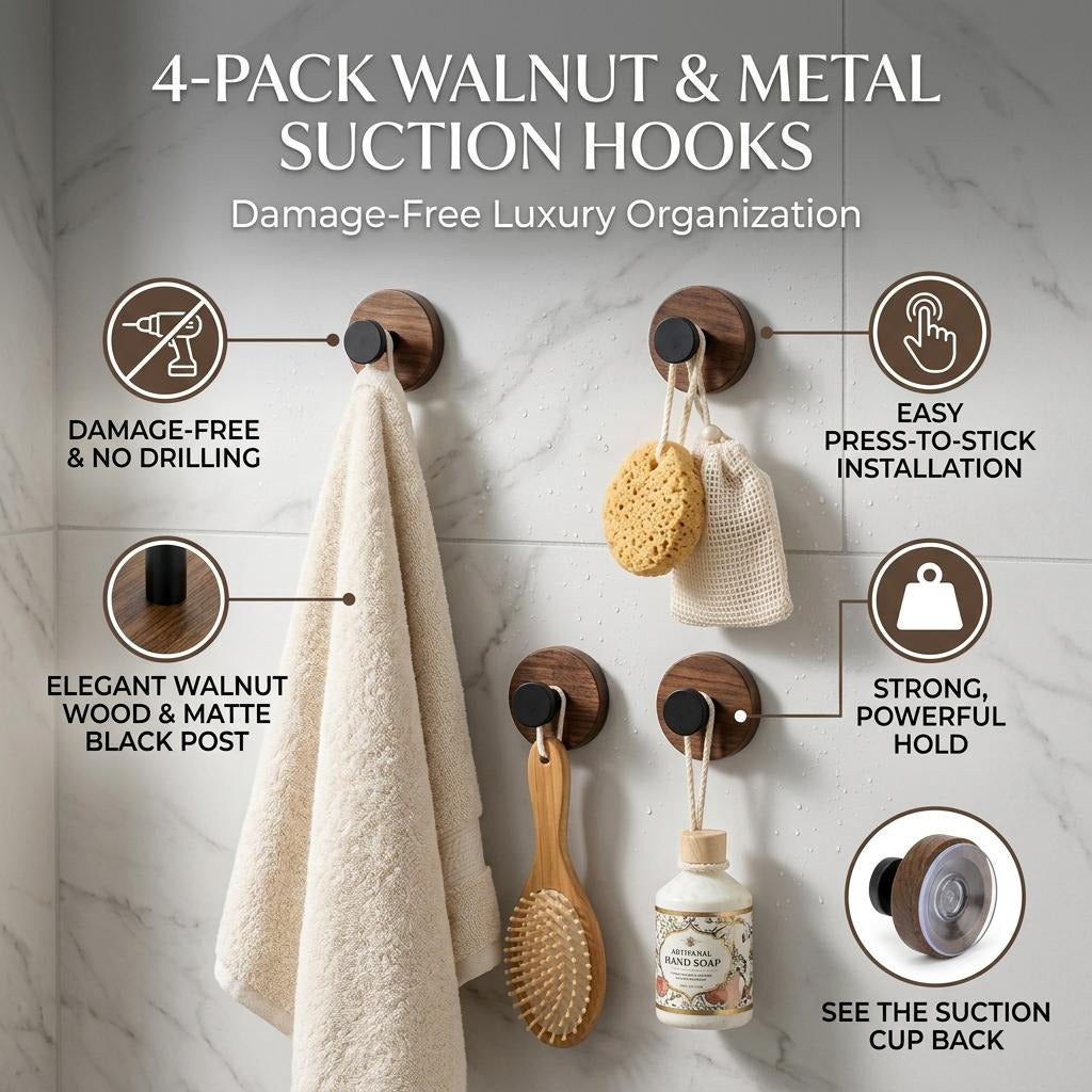 🥳2026 HOT SALE💞50K+ SOLD!✨No-Drill Heavy Duty Wood Hooks