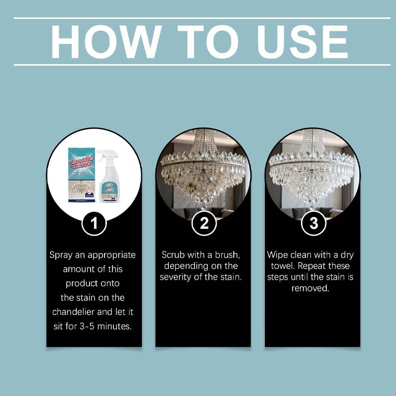 💎 Premium Chandelier Cleaning & Care Spray – Streak-Free, Crystal Clear Shine! ✨